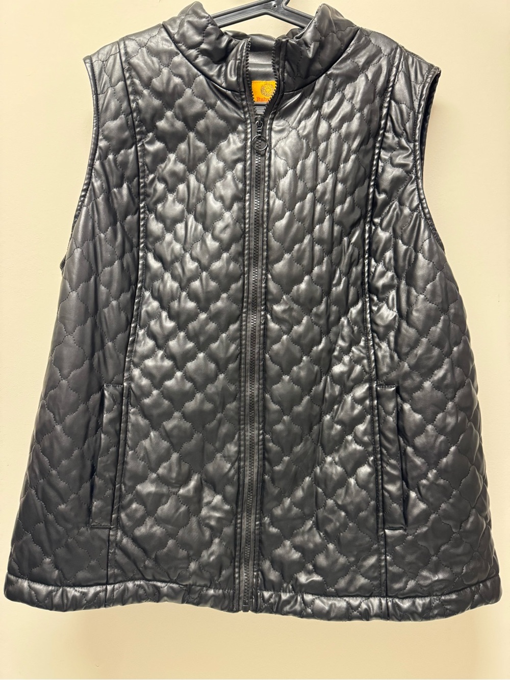 Ruby Rd. Quilted Sleeveless Zip Vest - Black